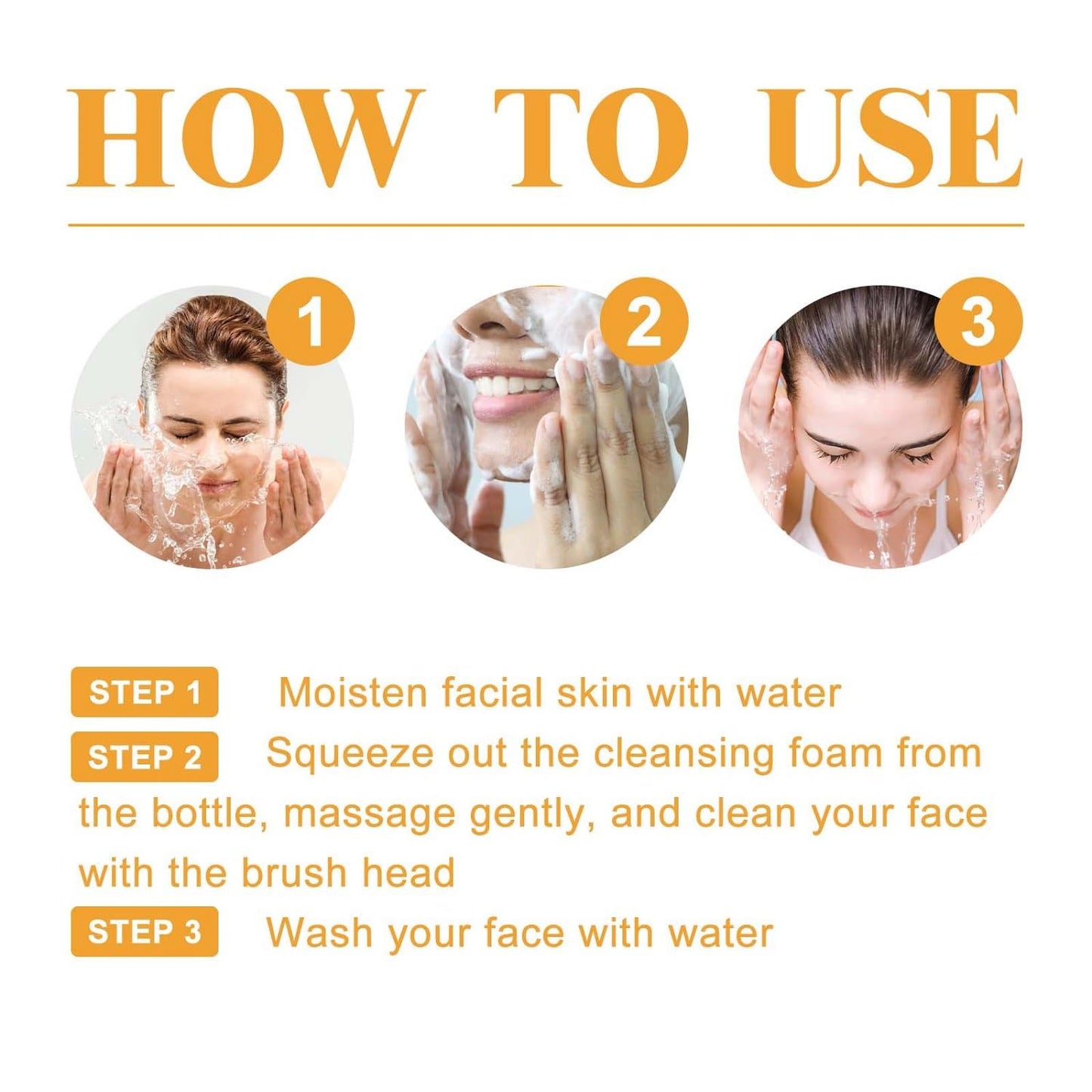 Revitalize Your Skin with 2Pcs Turmeric Facial Cleanser - Deep Cleansing Foaming Face Wash for a Radiant Glow (100Ml)